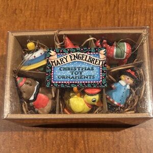 Mary Engelbreit Christmas Toy Ornaments Set